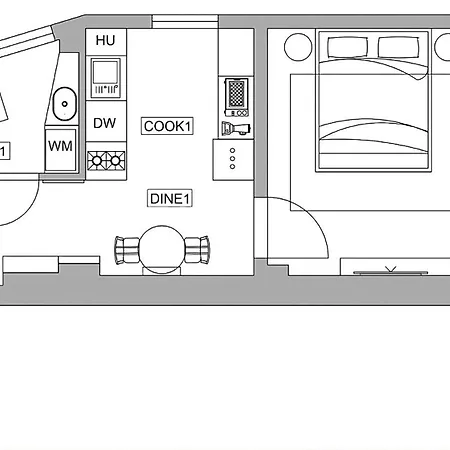 Serene 1br In Square