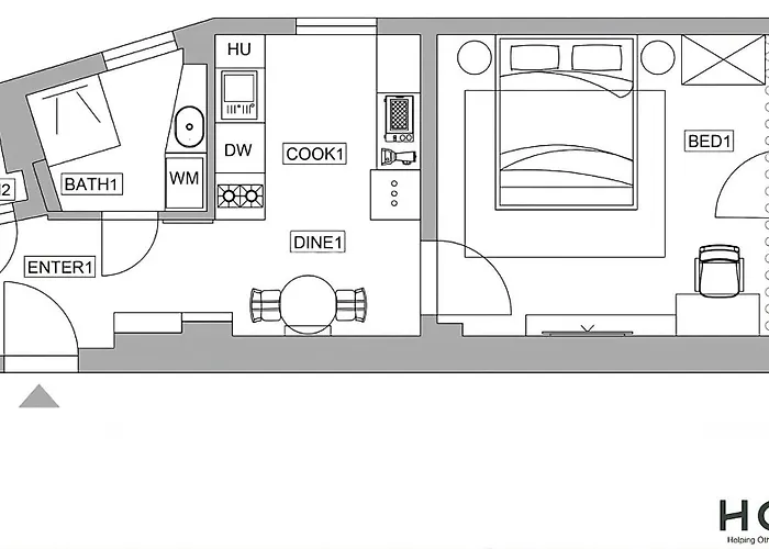 Serene 1br In Square